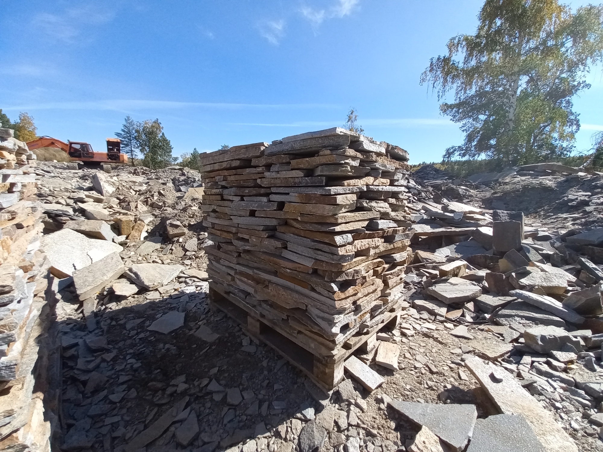 Плитняк златолит серебристый для мощения на бетон купить в Нижнекамске