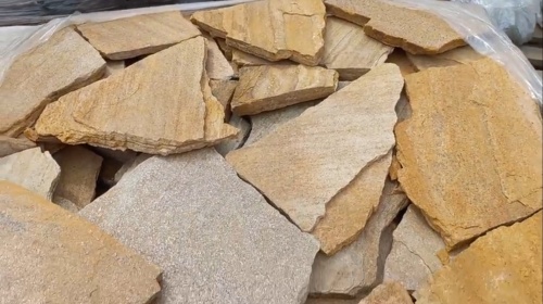 Плитняк златолит жёлтый для цоколя купить в Нижнекамске