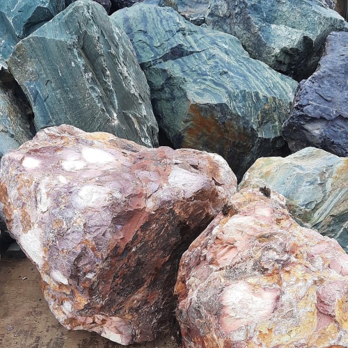 Ландшафтные глыбы красно-фиолетовые 200-1000 килограмм купить в Нижнекамске