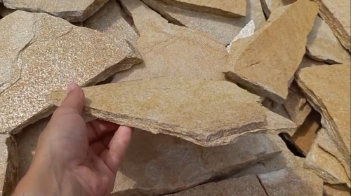 Плитняк златолит жёлтый для цоколя купить в Нижнекамске