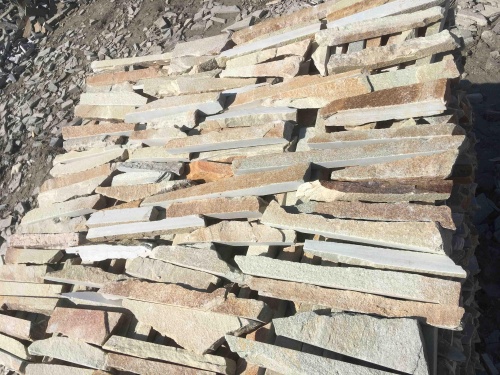 Горбушка златолит золотистый для облицовки купить в Нижнекамске