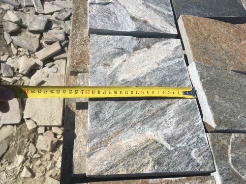 Плитка пилёная златолит Уральский для цоколя, отмостки купить в Нижнекамске